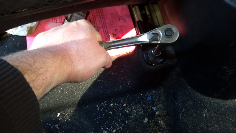 I love wrenching I can do while sitting.